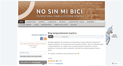 Desktop Screenshot of nosinmibici.com