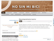 Tablet Screenshot of nosinmibici.com